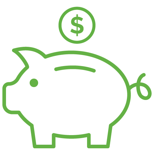 Piggy bank icon